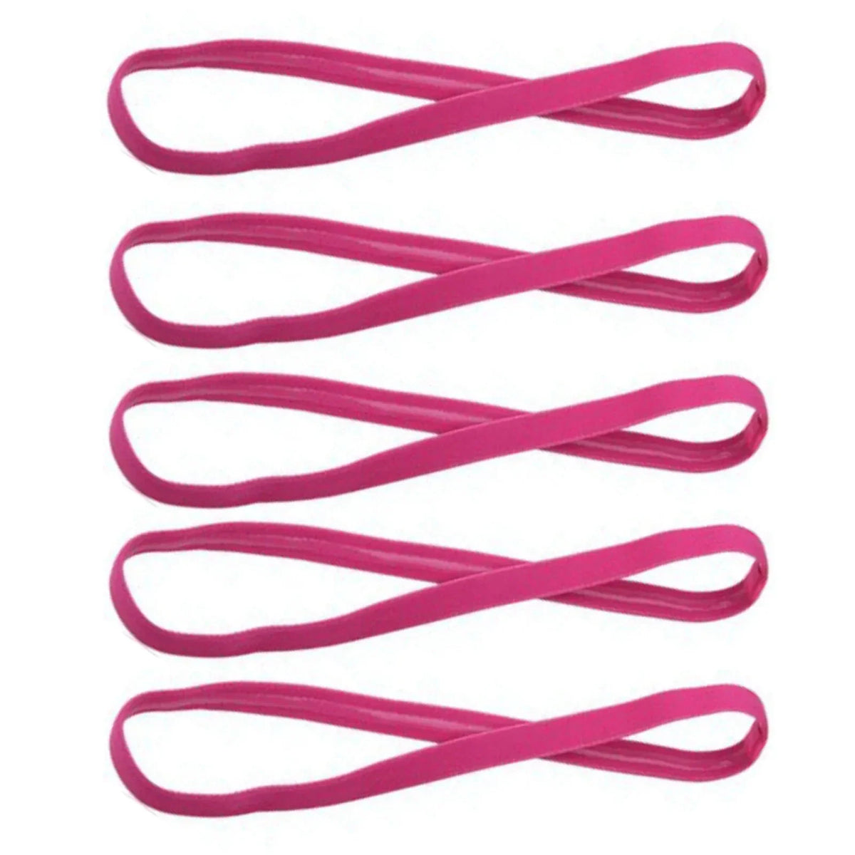 1/5pcs Candy Color Women Men Yoga Hair Bands Sports Headband Girls Sport Anti-slip Elastic Rubber Sweatband Football Running