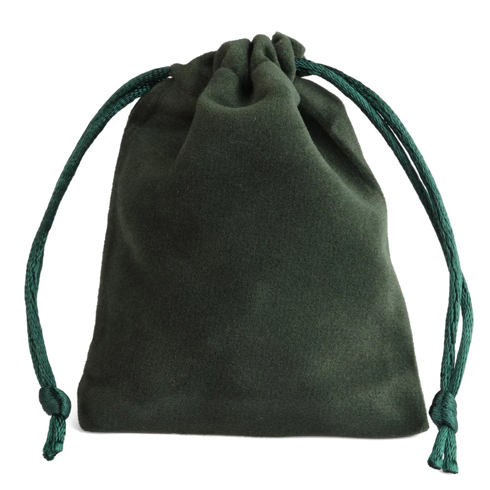 25pcs/lot Small Velvet Jewelry Bag Short Plush Multi-color For Jewelry Packing Wedding Portable Drawstring Pouch Jewelry Bag