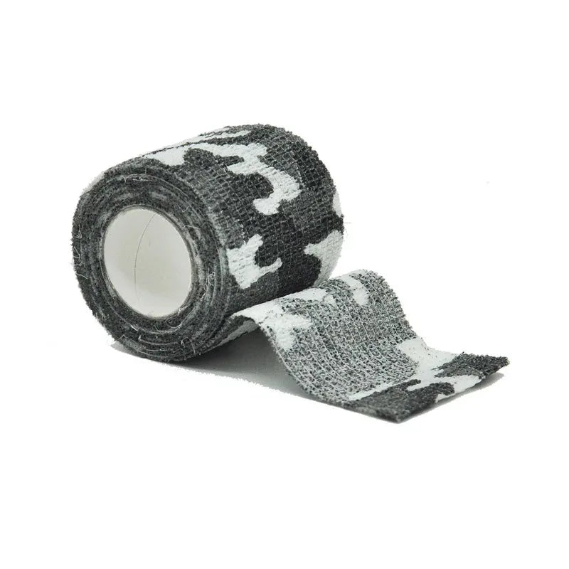 6/12/24/48Pcs Black and white Camouflage Elastic Wrap Tape Self Adhesive Sports Protector Ankle Knee Finger Arm Bandage