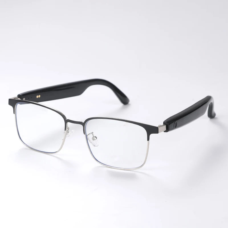 Koipsse Smart Glasses Metal Frame Color-Changing Lenses Multi-Function Wireless Bluetooth Headset Call Dual Touch Men and Women