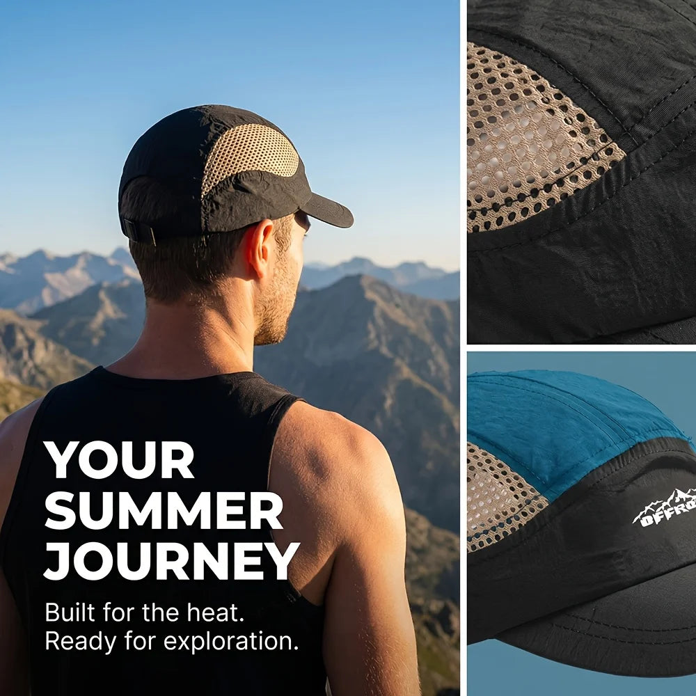 Summer Quick-drying Lightweight Sun Protection Hat Men's Women's Wide Brim Outdoor Breathable Baseball Cap Running Cap Trendy.