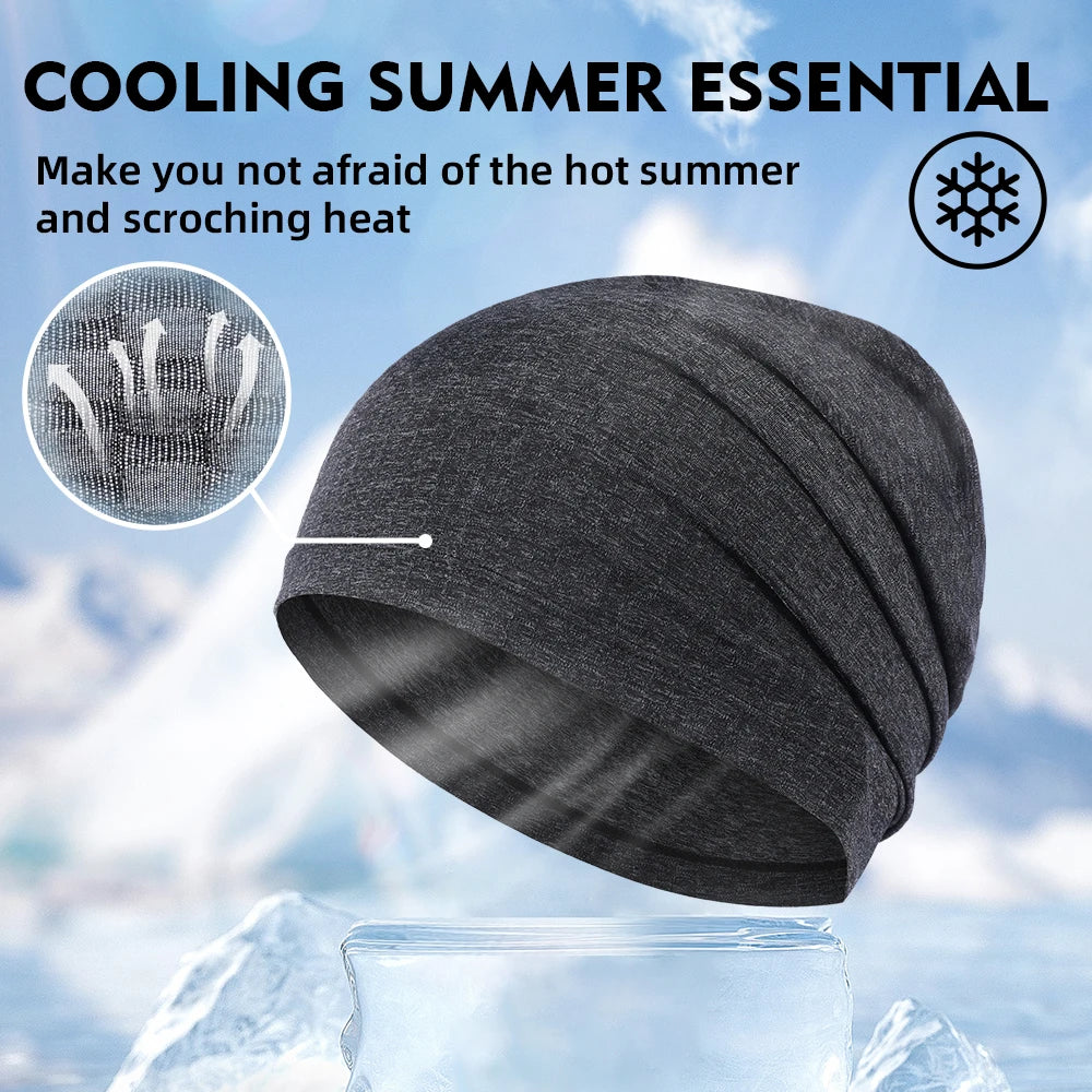 1/2PCS Quick-drying Running Cap Summer Breathable Stretchy Beanies Sport Outdoor Cycling Hiking Jogging Tennis Baseball Soft Hat