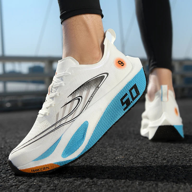 Casual Sports Shoes for Men&Women,Sneakers Platform Running Carbon Plate,Marathon Racing,Shock-absorbing,Athletics Training Shoe