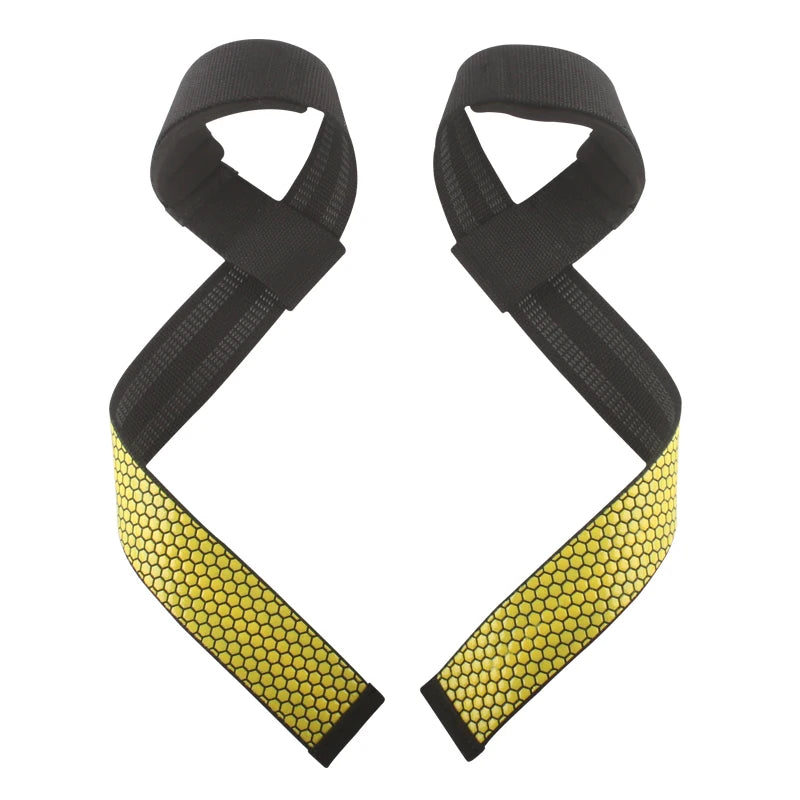 Non-Slip Silicone Weight Lifting Straps,Gym Padding Straps for Deadlifting,Thick Palm Protection Strap,Powerlifting Belts