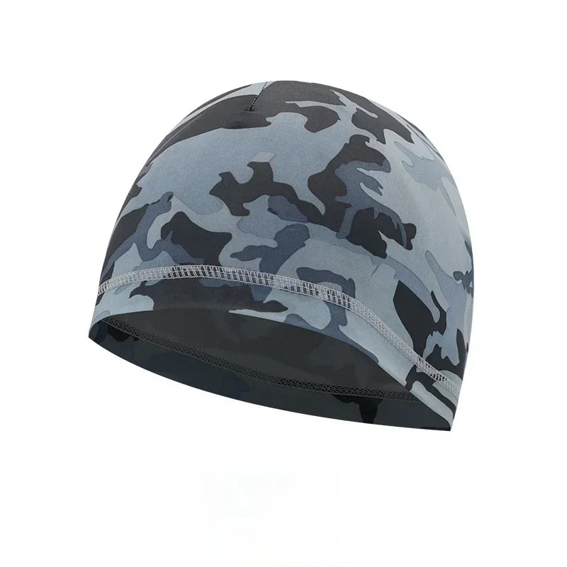 1/3pcs Skull Cap UV Protection Ice Silk Helmet Liner Men Women Hat Workout Quick Dry Motorcycle Cycling Running Stretchy Beanie