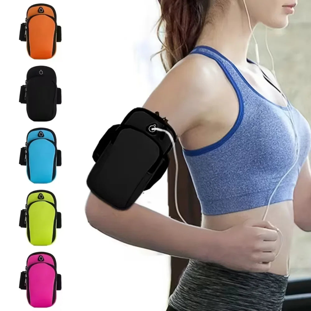 Neoprene Running Armband Phone Holder For Outdoor Sports Waterproof Arm Bag For Phone Ultra Light Armband For Jogging Marathon