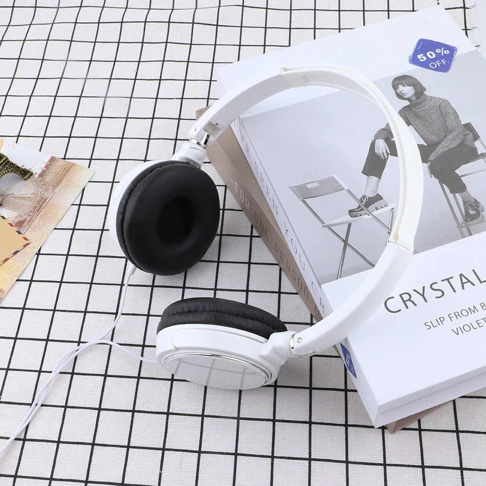 3.5Type-C/MM Wired Headphones Foldable Adjustable Headset Bass Stereo Earphones For Pc Mp3 Mobile Headphones With Noise Cancel