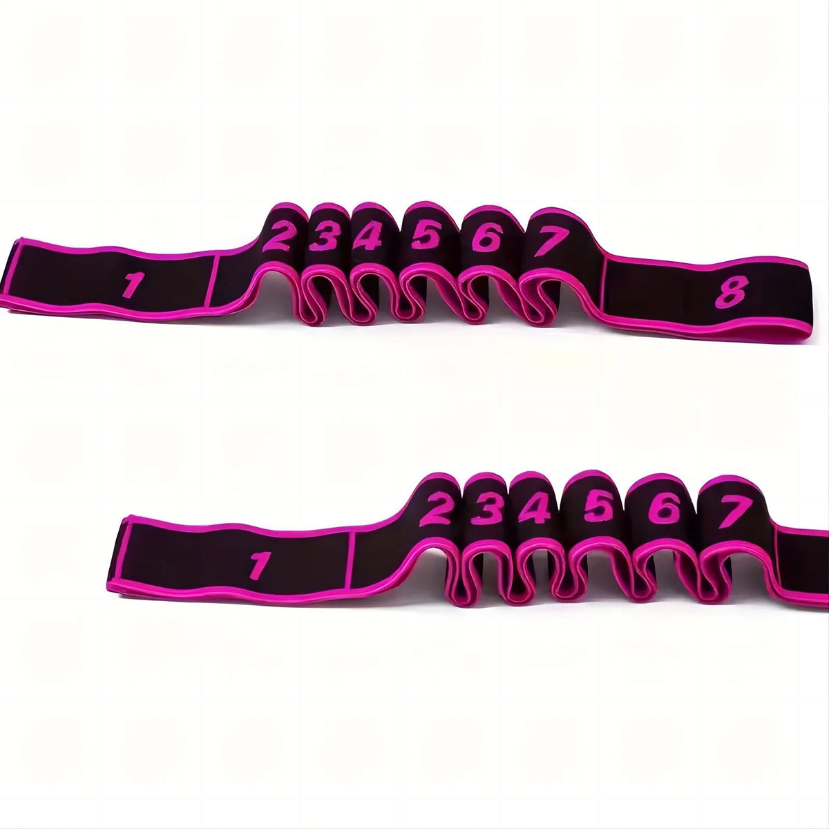 Yoga Pull Strap Belt Girl Elastic Latin Dance Stretching Band Loop Yoga Pilates GYM Fitness Exercise Resistance Band With Number