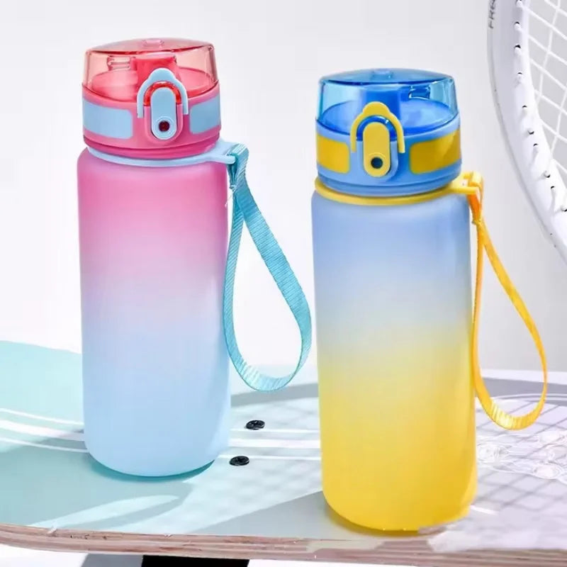 500/650ml Sports Water Bottle High Capacity Plastic Fitness Portable Durable Camping Hiking Workouts Outdoor Sports Cups
