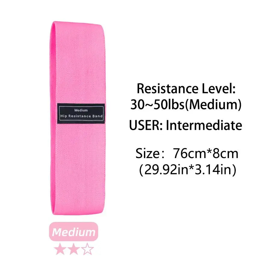 Glute Thigh Elastic Workout Bands Fabric Resistance Hip Booty Bands Squat Circle Stretch Fitness Strips Loops Yoga Gym Equipment