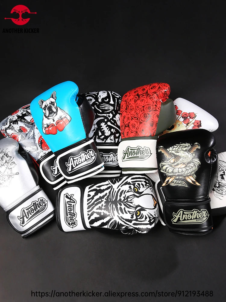 Muay Thai Gloves for Professional Boxers Trainers Mexican Style Boxing Glove for Hard Hitters Shock Absorbent Sparring MMA Glove