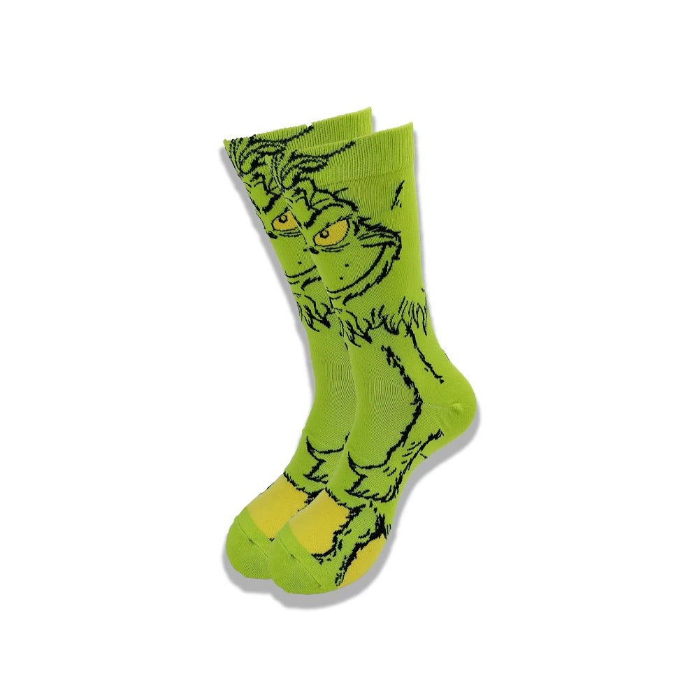 Cartoon and Animation fFashion Trend Men and Women Socks Autumn and Winter Street Style Middle Tub