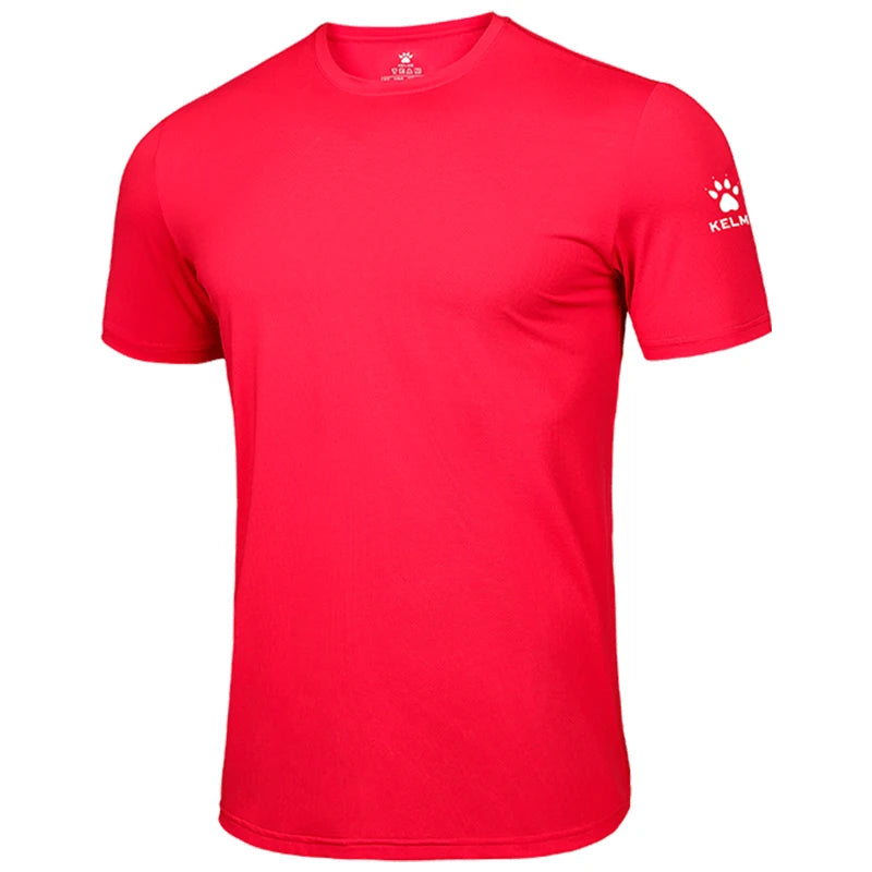 KELME Man T-shirt Running Trainning Exercise Sports Tights Round Neck Ice Silk Breathable Fitness Quick-Dry Shirts 8151TX1002