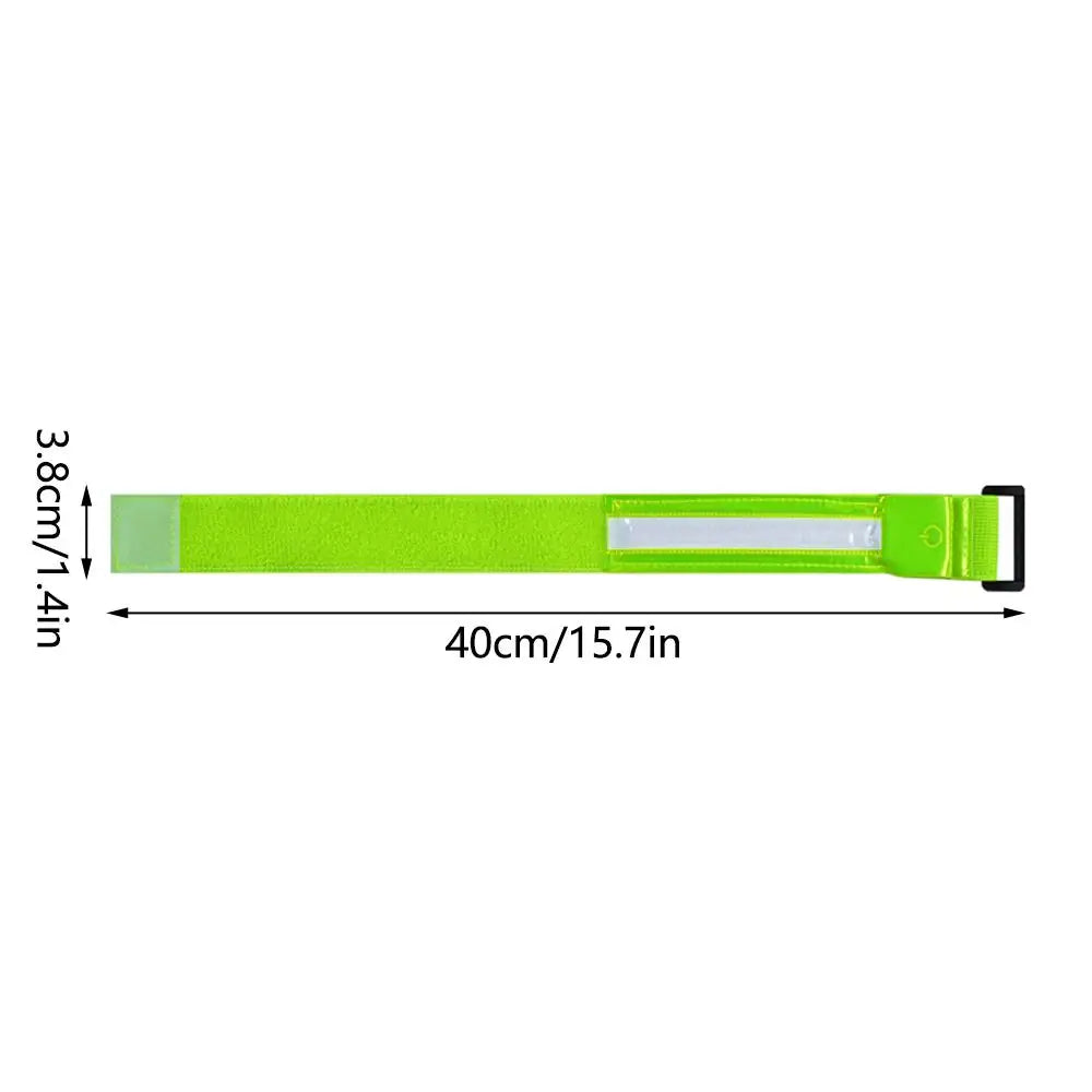 USB Charging LED Light Luminous Armband Bracelet Night Reflective Safety Belt Outdoor Sports Night Running Cycling Leg Arm Band