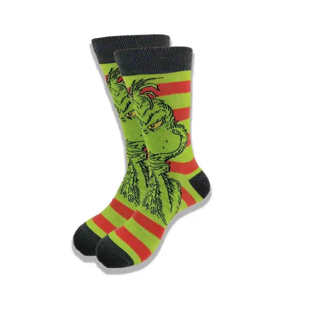 Cartoon and Animation fFashion Trend Men and Women Socks Autumn and Winter Street Style Middle Tub