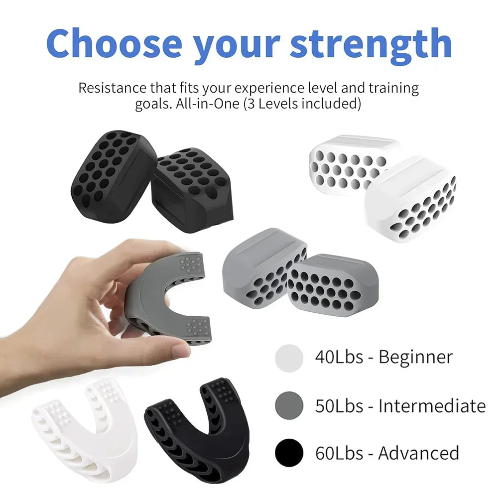 V Shape Faceshape Fitness Resistance Levels Double Chin Reducer Jaw Exerciser Neck Toning Jawline Exercise Face Muscle Trainer