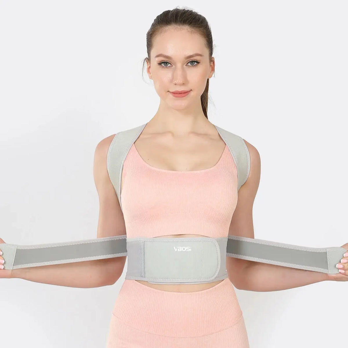 VBOSi Women Men Adjustable Sporty Back Brace Waist Support Posture Corrector