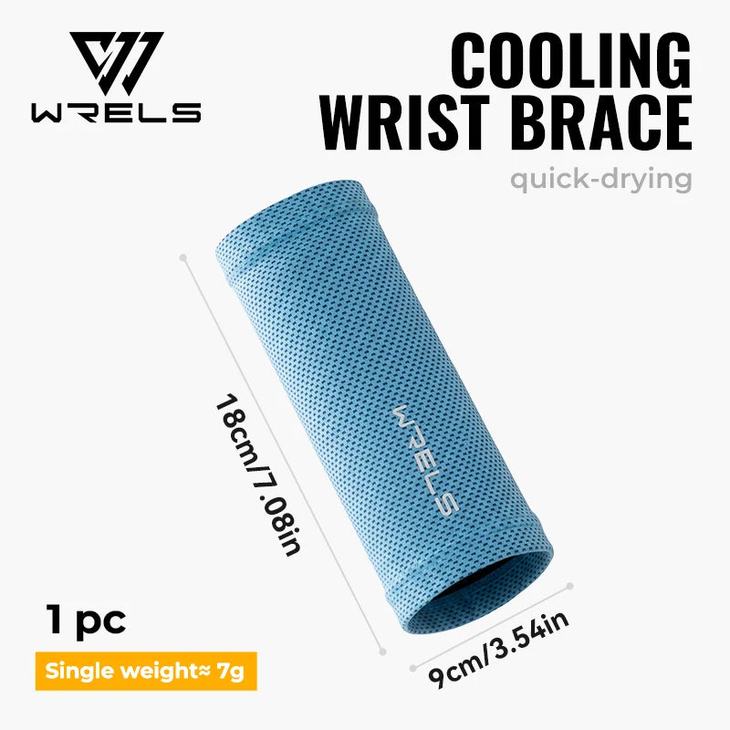 WRELS Wristband Cooling Absorbent Sweatband Breathable Quick Dry Sport Wrist Support Basketball Running Tennis Band Wrist Wrap