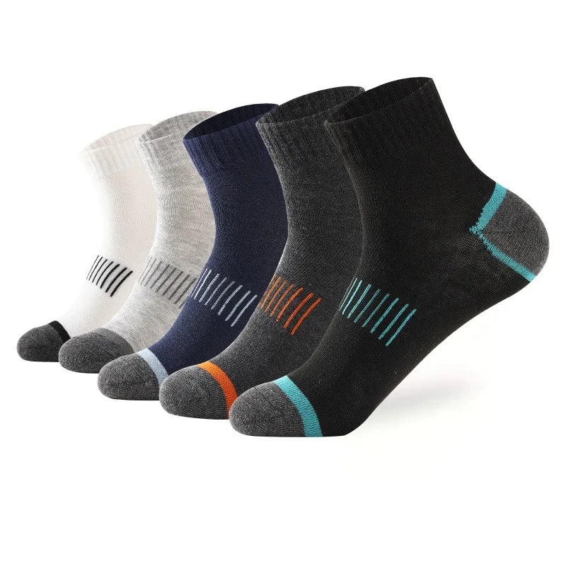 20Pairs High Quality Men's Cotton Socks Set Casual Breathable Sports Winter Black Large Size 38-45