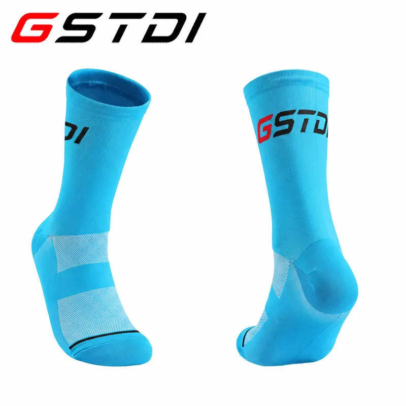 GSTDI New Cycling Socks High Quality Compression Men Bike Outdoor Women Running Professional Sports Running