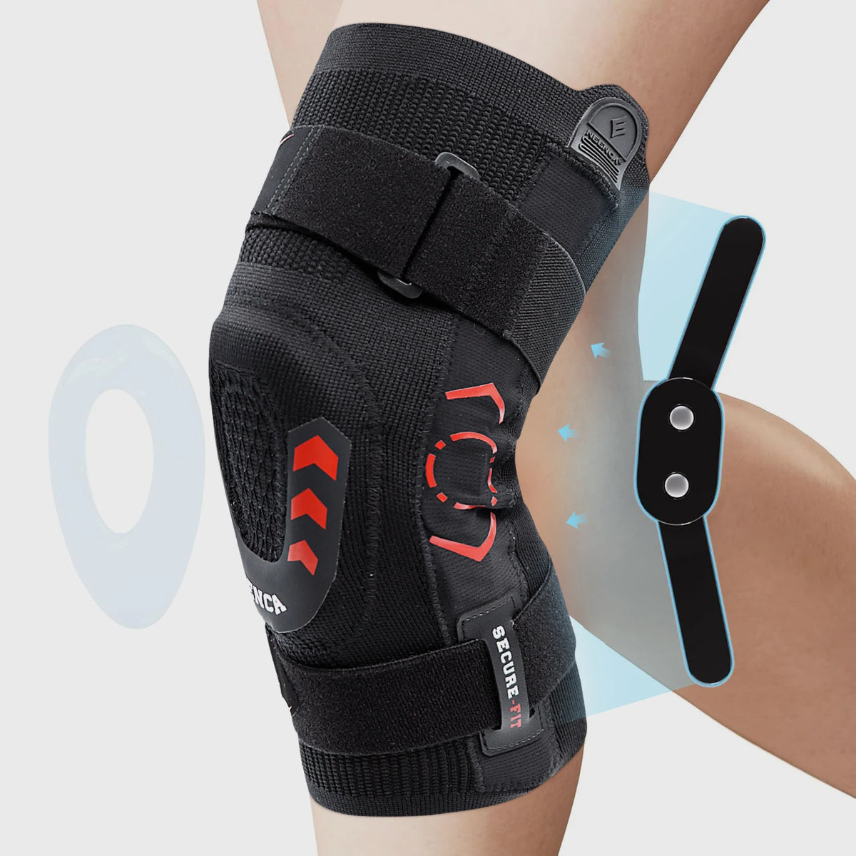 Hinged Knee Brace 3D Knitted Knee Sleeve for Men & Women Patella Ligament Support Pain Relief Meniscus Tear Arthritis ACL PCL