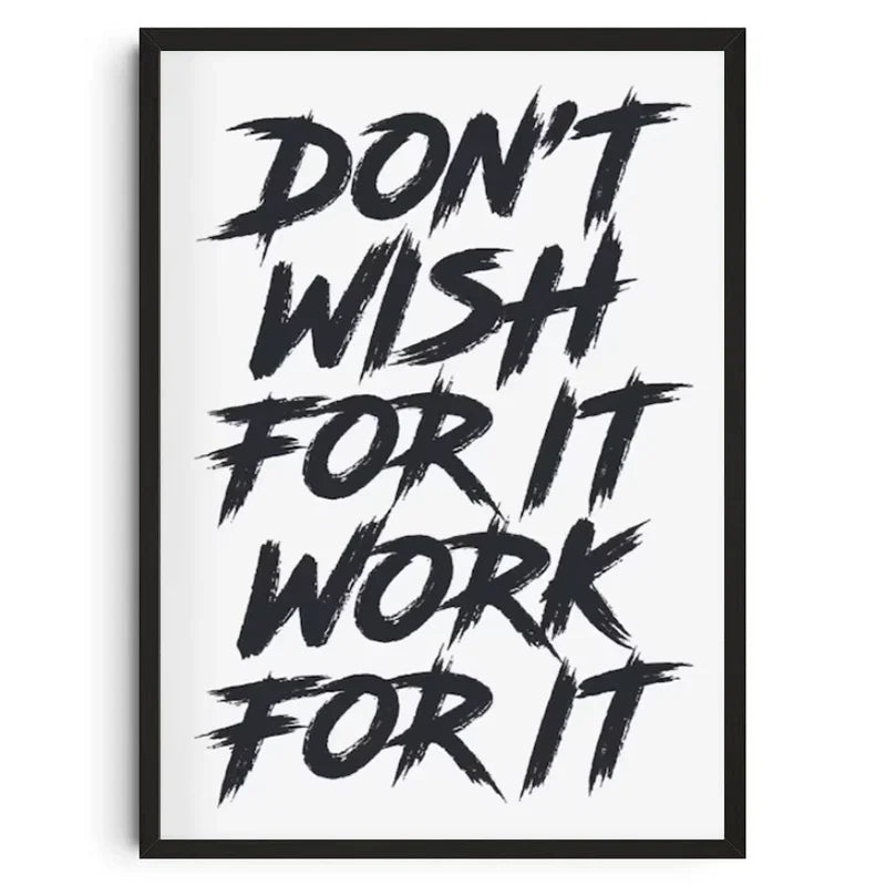 Gym Wall Art Poster Gym Inspirational Poster Home Gym Wall Decoration Gym Slogan Canvas Printing Decorative Painting Frameless