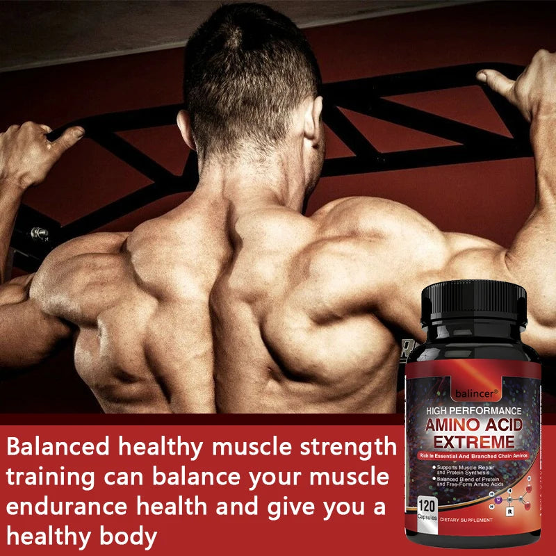 High Performance Amino Acids - Rich in Amino Acids and BCAAs - Muscle Replenishment, Repair and Growth, Workout Supplement