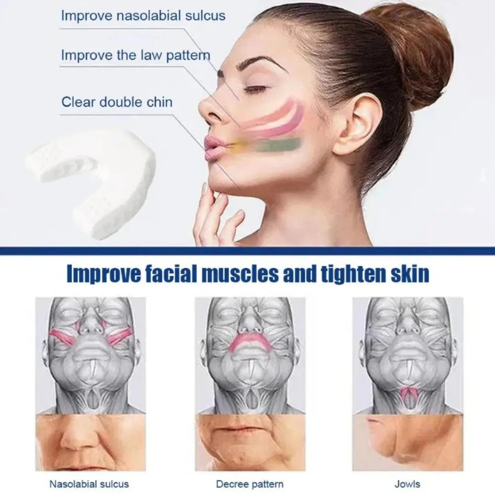 U Shape Facial Jaw Exerciser And Neck Toning Jawline For Men Women Face Muscle Trainin Resistance Double Chin Silicone Exercise