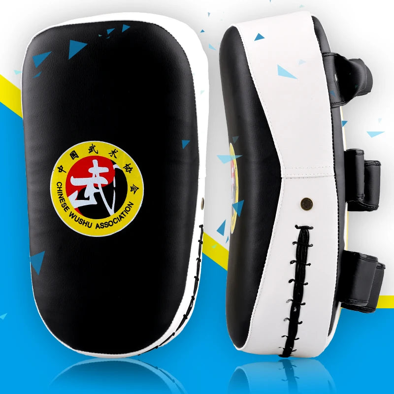 MMA Curve Pads Muay Thai TKD Punching Mitts PU Leather Sanda Taekwondo Kickboxing Boxing Hand Foot Square Arc Target 1 Piece
