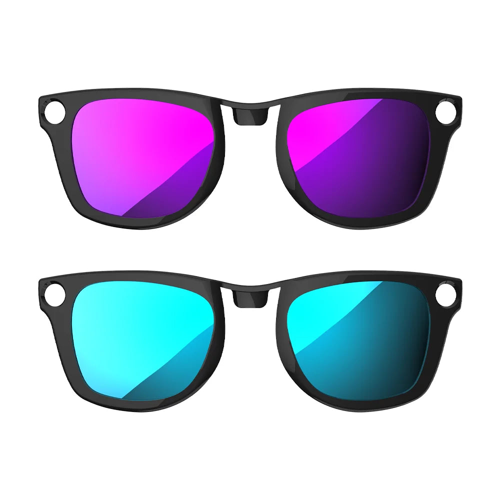 HIBLOKS Colorful Clip For Ray-Ban Meta Wayfarer GEN2 RW4012/4006/4008 Smart Glasses Polarized Sunglasses Lenses Anti-Glare Clip