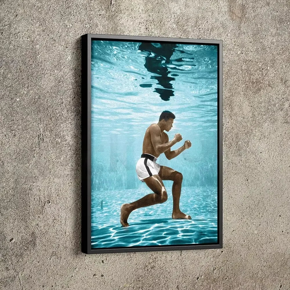 Mike Tyson Vs Muhammad Ali Boxing Wall Art, HD Canvas Print Poster, Suitable for Home, Living Room, Room Decoration