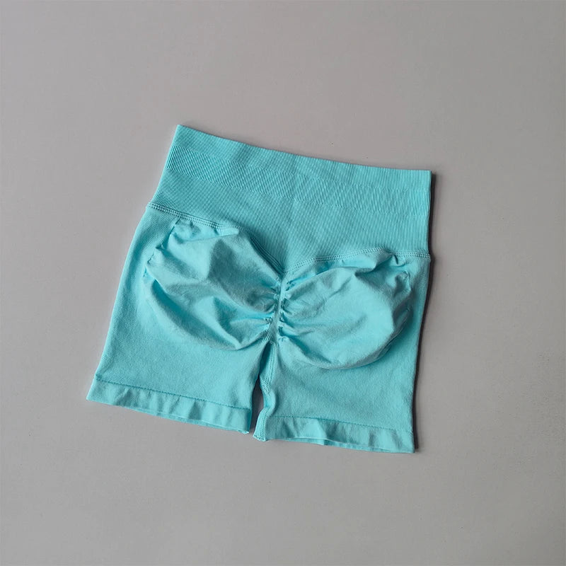 Peach Buttock Lifting Three-point Shorts Summer High Waisted Yoga Shorts Fashionable and Sexy Running Fitness Pants Solid Color