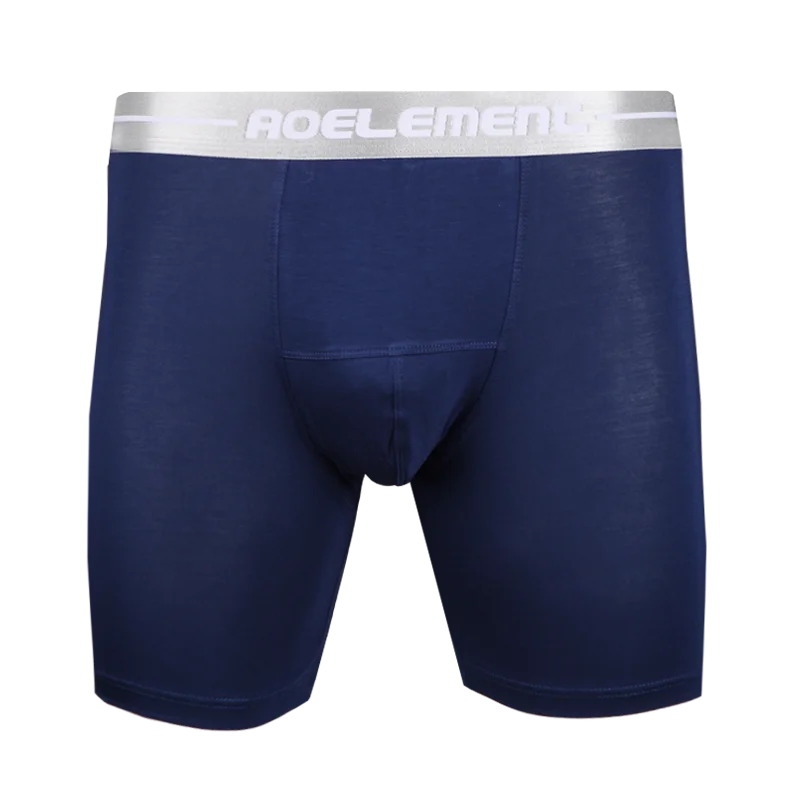 Modal men's sports underwear running tight plus long anti-wear leg plus size boxer shorts long leg fat pants plus boxers