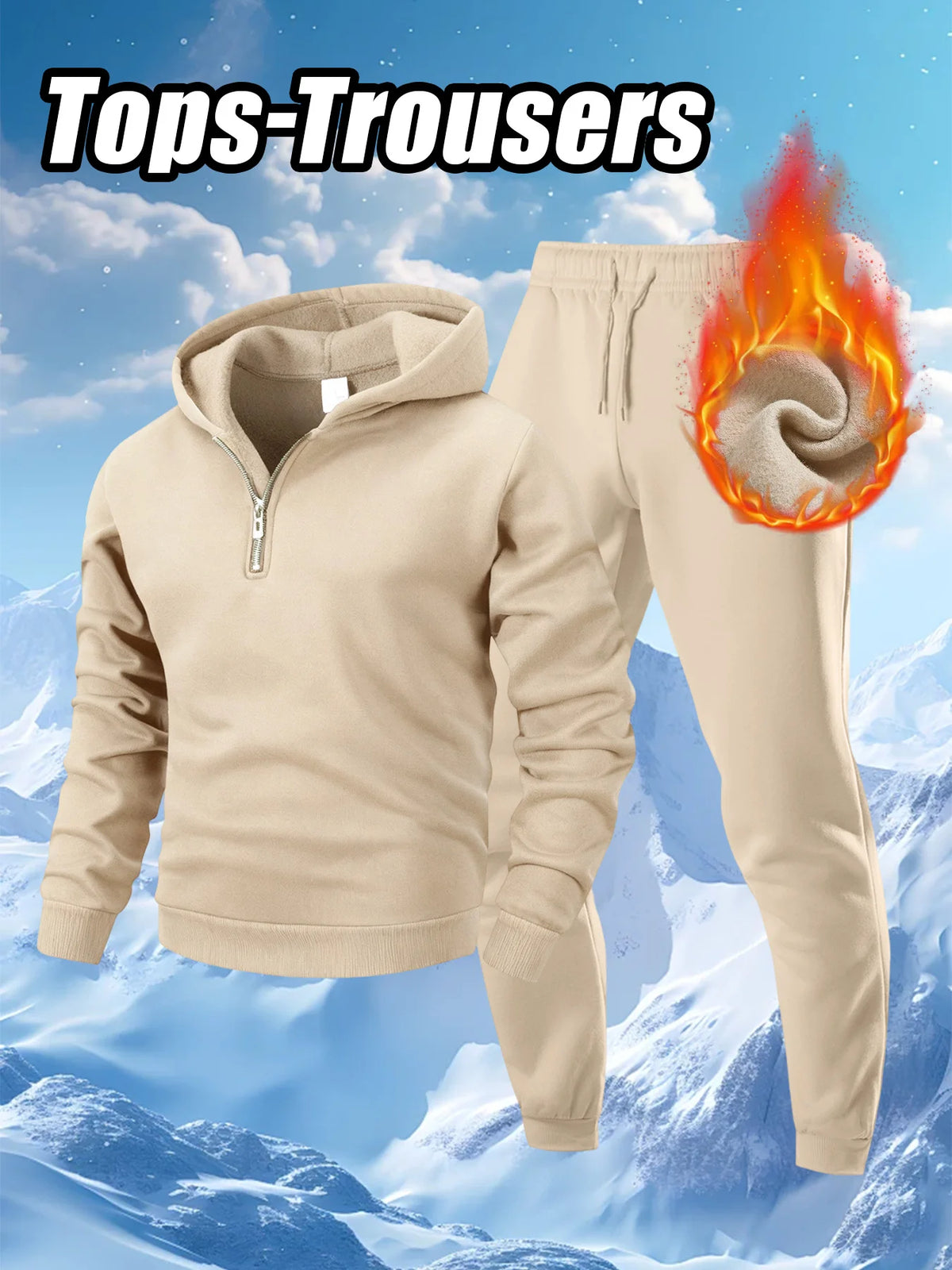 Unisex 2 Piece Set Fitness Running Casual Sport Set Comfortable Casual Sport Solid Color Suit Hooded Pullover Sweatshirt Trouser