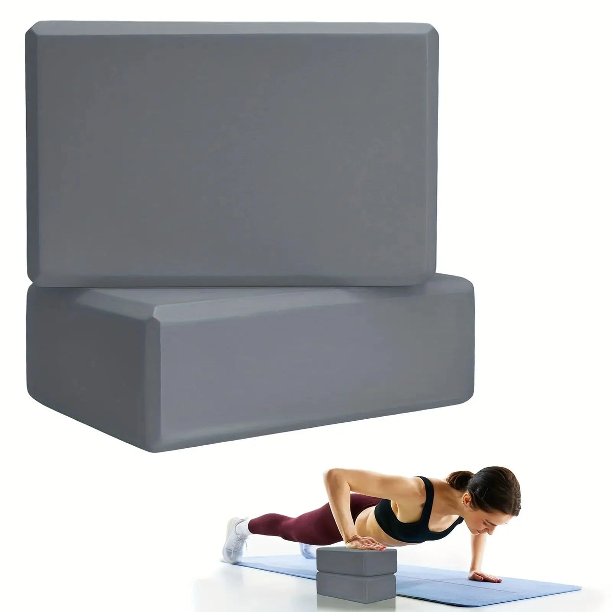 Yoga Blocks Gym Foam Brick Pilates Training Exercise Fitness Bolster Pillow Cushion Stretching Body Shaping Building Cubes