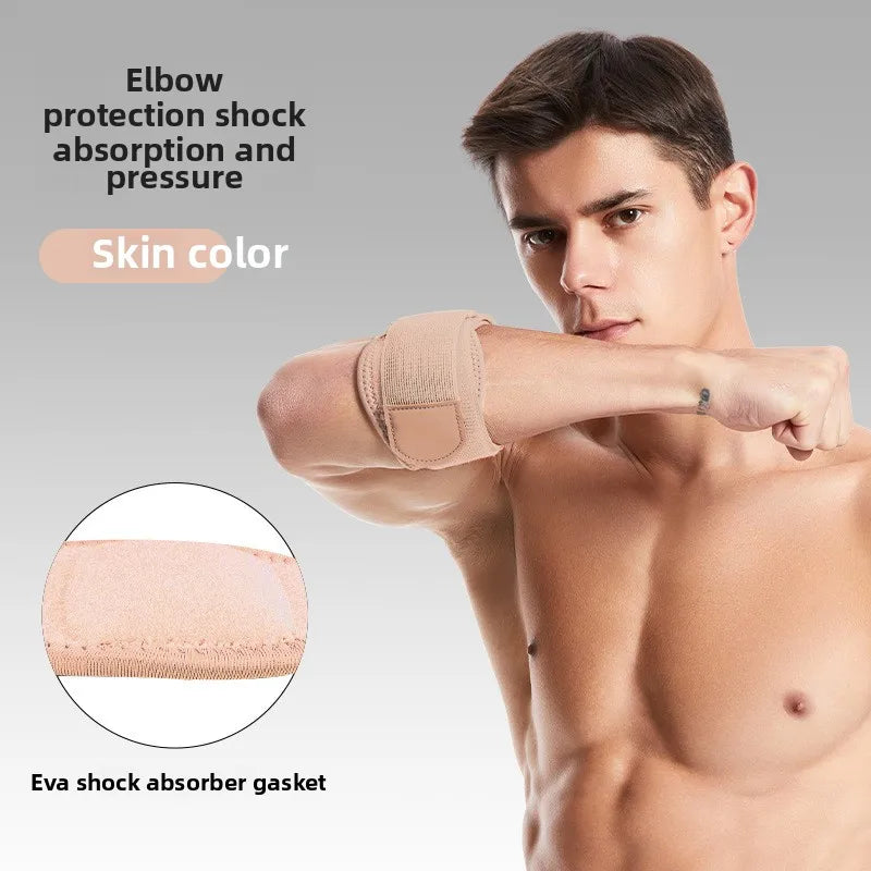 Elbow Brace for Tennis Golfer Sports Protection Adjustable Arm Band Silicone Compression Pad Tendonitis Pain Relief Men Women