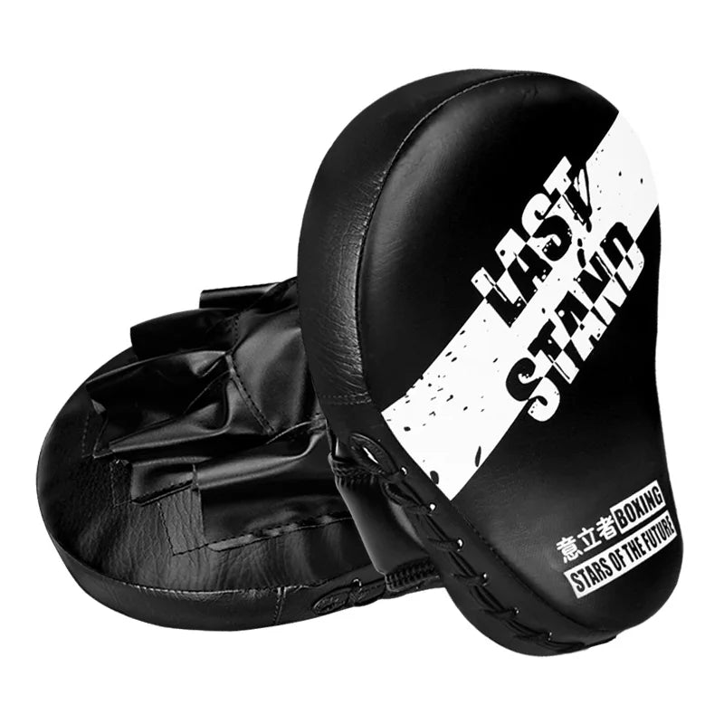 Sports Punching Mitts for Men, Women, & Kids, Leather Focus Mitts for Martial Arts & Boxing Training, Curved Punch Mitts for Kar