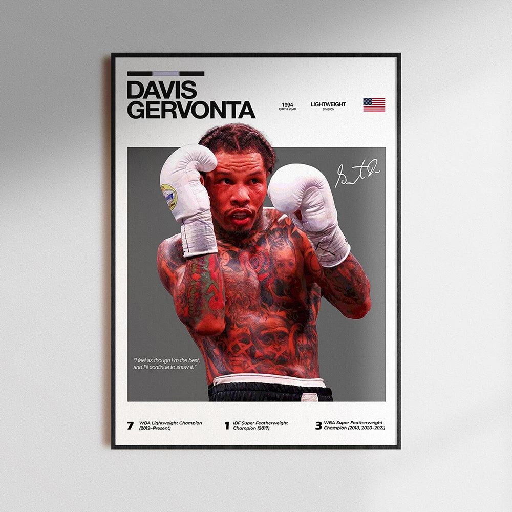 Alvarez Inoue Usyk Poster Famous Boxing Wall Print Legends Fighting Poster UFC Canvas Painting Decor Gym Home Mural Cuadros
