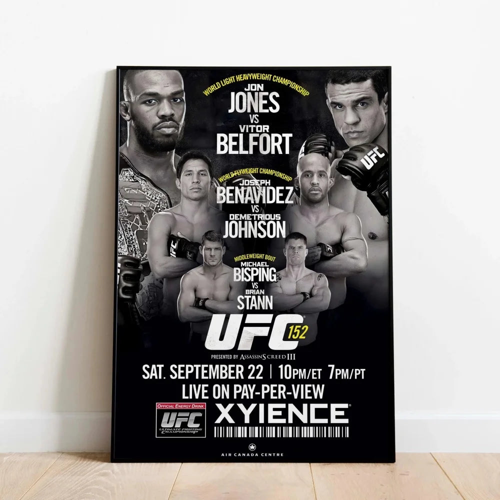 Famous Boxing Legends Posters Fighting UFC 143-180 JONES ALDO Poster Canvas Print Painting Wall Decor Gym Home Mural Cuadros