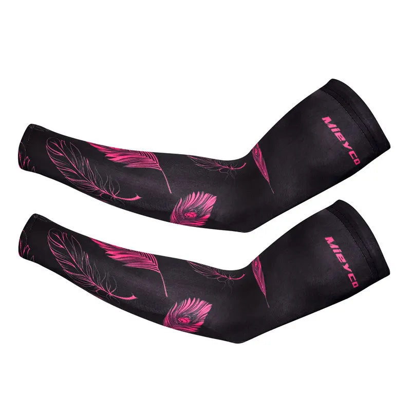Mieyco Cycling Arm Sleeve Breathable Quick Dry UV Protection Running Ice Fabric Arm Sleeves Fitness Basketball Sunscreen Bands
