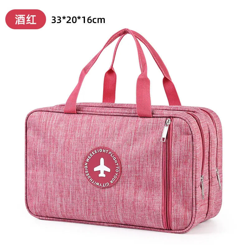 Dry Wet Separation Swim Bag Large Capacity Swimming Organizer Pouch for Travel Beach Gym Bathroom Storage