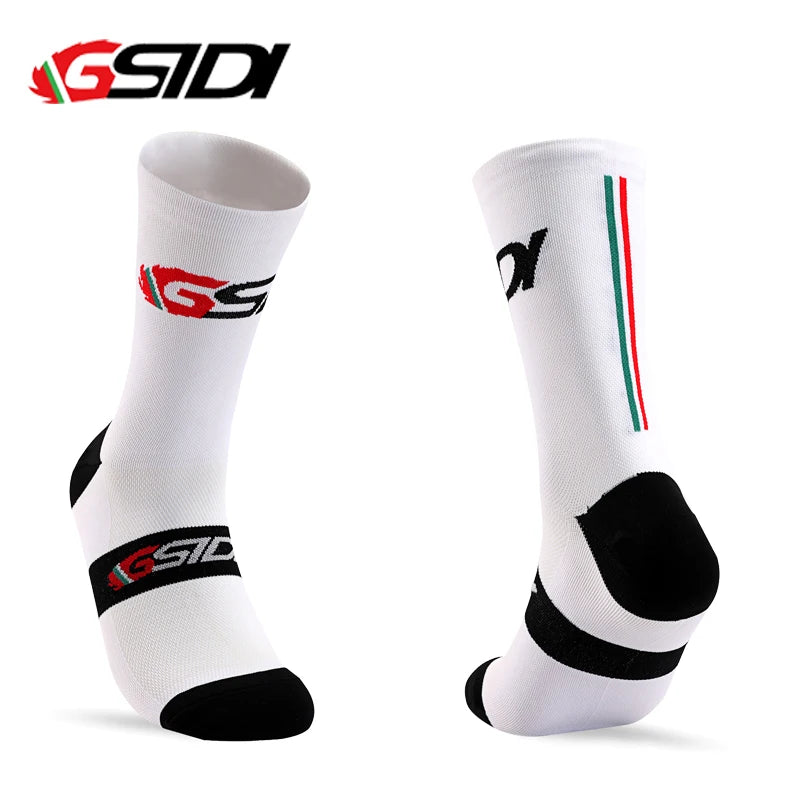 GSTDI New Cycling Socks High Quality Compression Men Bike Outdoor Women Running Professional Sports Running