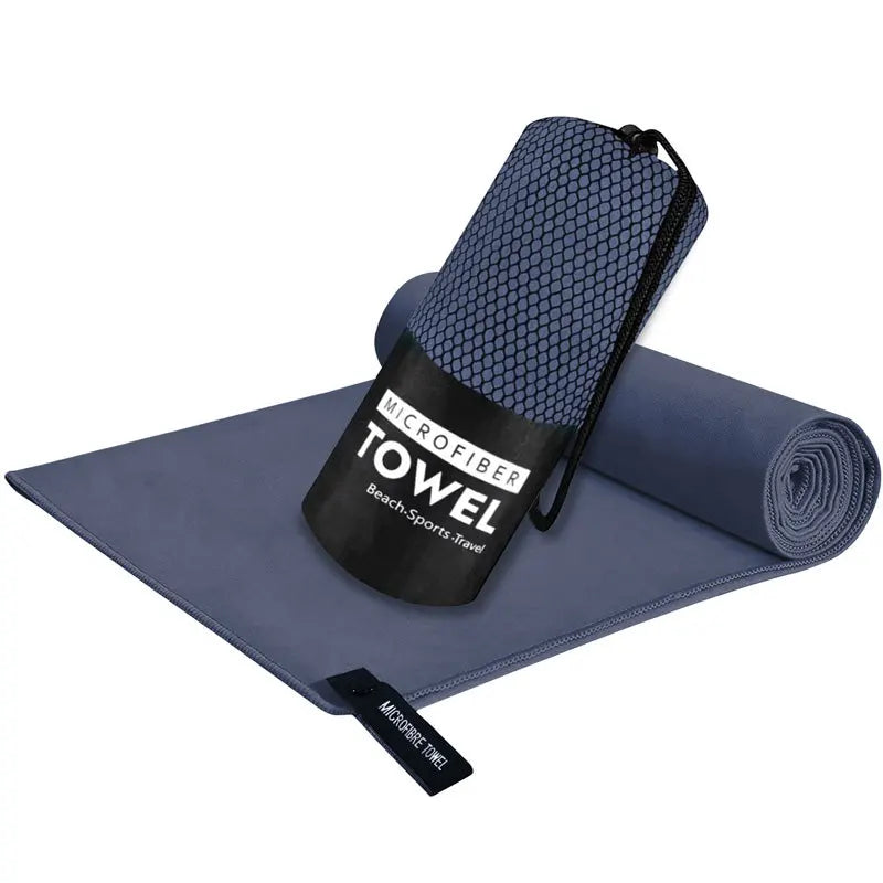Sandproof Microfiber Fast-Drying Towel Lightweight Portable Swim Yoga Gym Beach Travel Sports Essentials