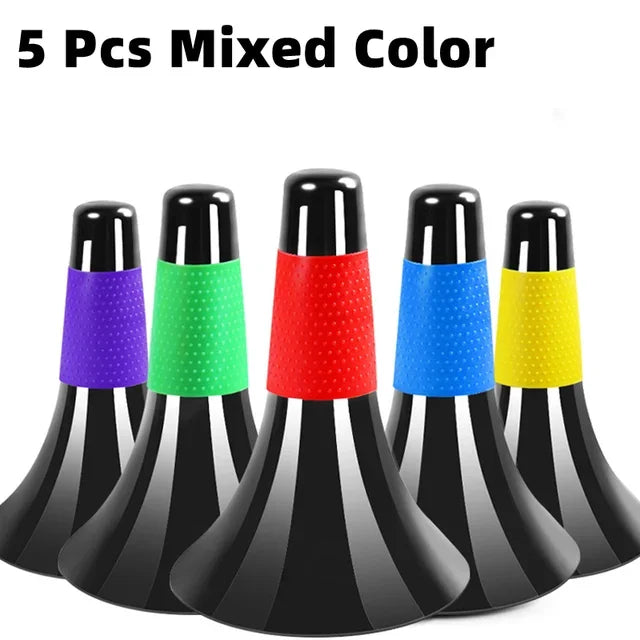 5PCS Sports Marker Cones Barrier Fitness Football Basketball Speed Agility Grab Training