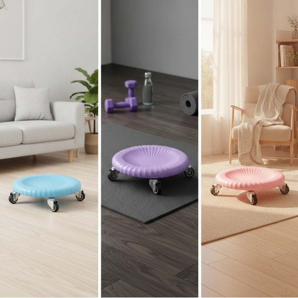 Abdominal Training Slider Multi-Directional Core Training Slider with Wheels Ab Workout Equipment Rotating Sleek Design