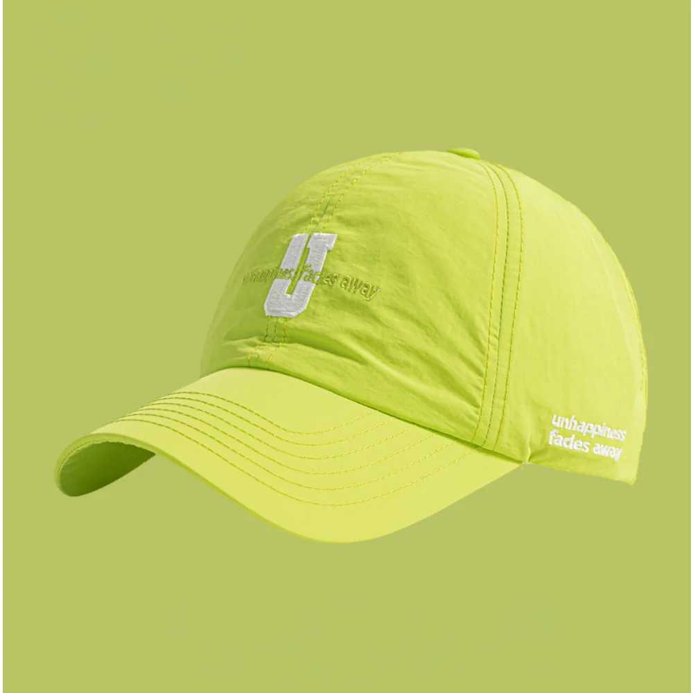 Baseball Cap Curved Brim Mesh Waterproof Embroidery Letter Hat for Men Women Outdoor Running Cycling Korean Fashion Sport Cap