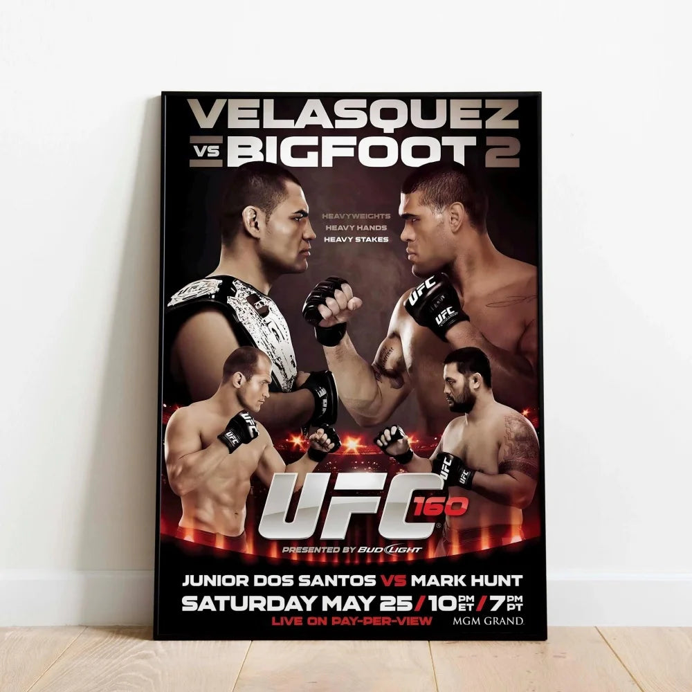 Famous Boxing Legends Posters Fighting UFC 143-180 JONES ALDO Poster Canvas Print Painting Wall Decor Gym Home Mural Cuadros