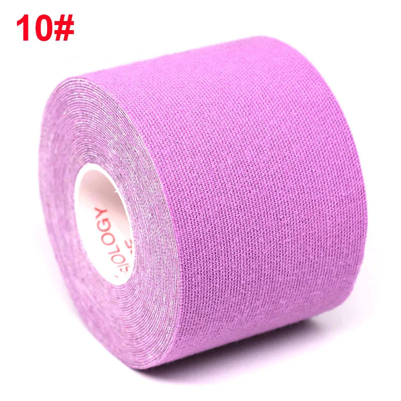 2.5-10cm Sports Kinesio Tape Muscle Kinesiology Elastic Knee Pain Relief Strain Patch Athletic Recovery Stickers Fitness Bandage