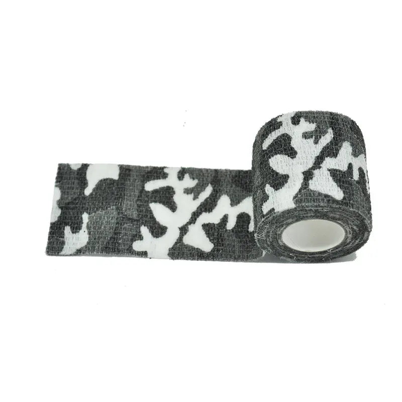 6/12/24/48Pcs Black and white Camouflage Elastic Wrap Tape Self Adhesive Sports Protector Ankle Knee Finger Arm Bandage