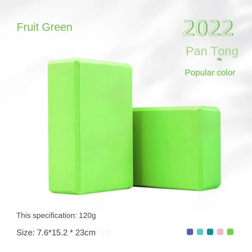 High Density Yoga Foam Blocks Gym EVA Non-slip Props Brick Solid Color Lightweight Yoga Block Meditation DIY